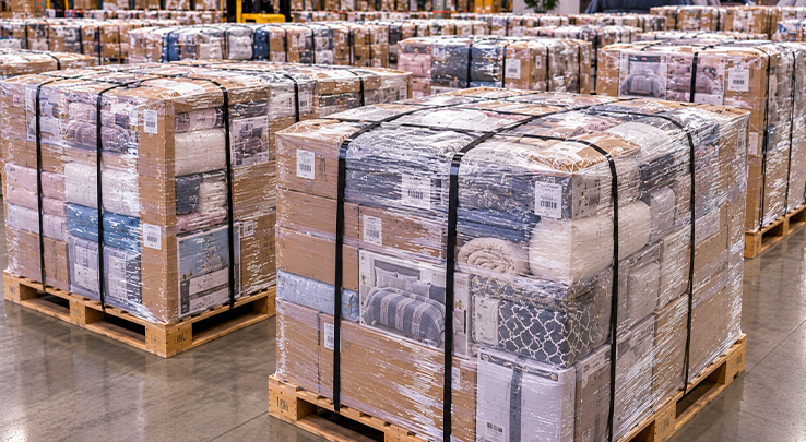 Pallets mixtos de artículos para el hogar al por mayor