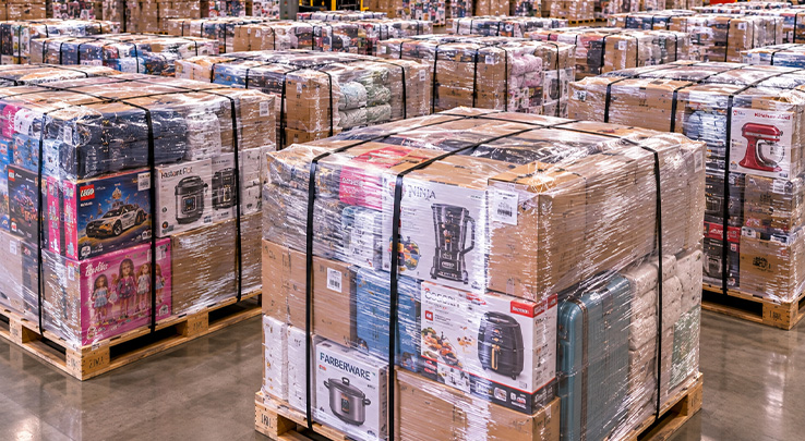 Pallets mixtos de artículos para el hogar al por mayor